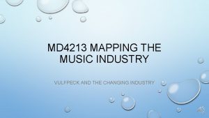 MD 4213 MAPPING THE MUSIC INDUSTRY VULFPECK AND