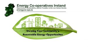 Owning Your Communitys Renewable Energy Opportunities Renewable Electricity