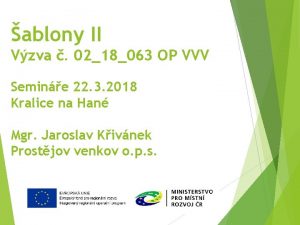 ablony II Vzva 0218063 OP VVV Semine 22