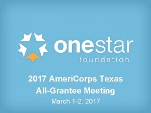 2017 Ameri Corps Texas 2016 Ameri Corps Texas