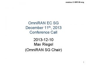 omniran13 0095 00 ecsg Omni RAN EC SG