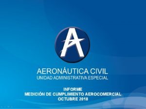 INFORME MEDICIN DE CUMPLIMIENTO AEROCOMERCIAL OCTUBRE 2018 INDICADORES