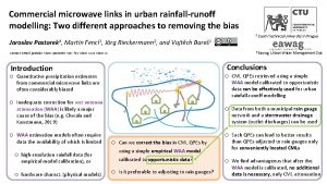 Commercial microwave links in urban rainfallrunoff modelling Two