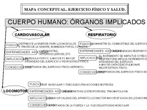 MAPA CONCEPTUAL EJERCICIO FSICO Y SALUD CUERPO HUMANO