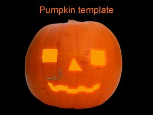 Pumpkin template Example Bullet Point Slide Bullet point