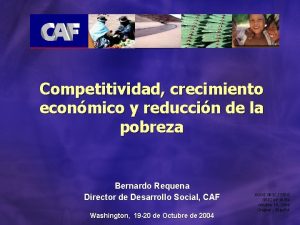 Competitividad crecimiento econmico y reduccin de la pobreza