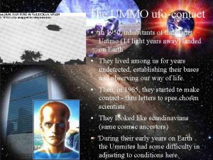 The UMMO ufocontact in 1950 inhabitants of the