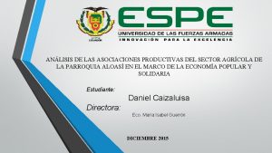 ANLISIS DE LAS ASOCIACIONES PRODUCTIVAS DEL SECTOR AGRCOLA