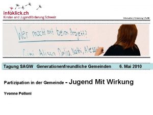 Information Frderung Politik Tagung SAGW Generationenfreundliche Gemeinden Partizipation