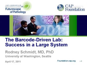 Place subbrand here The BarcodeDriven Lab Success in