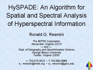 Hy SPADE An Algorithm for Spatial and Spectral