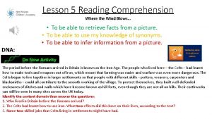 Lesson 5 Reading Comprehension Where the Wind Blows