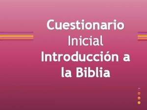 La biblia tiene tres partes verdadero o falso