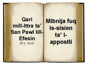 Qari Mibnija fuq millIttra ta issisien San Pawl