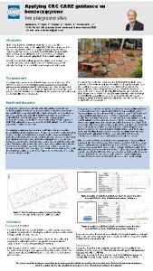 Applying CRC CARE guidance on benzoapyrene two playground