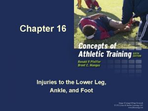 Chapter 16 Injuries to the Lower Leg Ankle