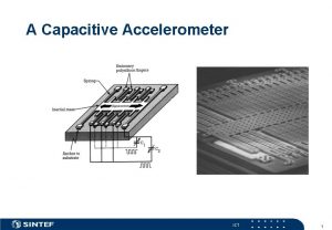 A Capacitive Accelerometer ICT 1 Accelerometer n Acceleration