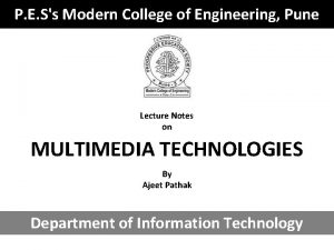 P E Ss Modern College of Engineering Pune