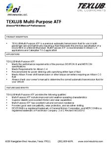 ERA Industries LLC TEXLUB MultiPurpose ATF Dexron III