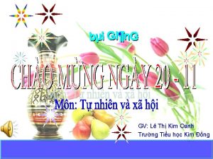 GV L Th Kim Oanh Trng Tiu hc