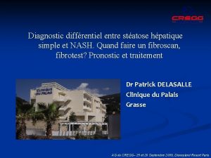 Diagnostic diffrentiel entre statose hpatique simple et NASH