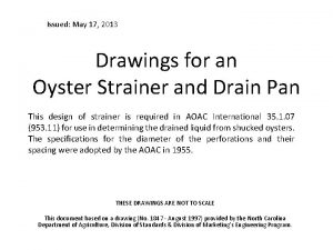 Issued May 17 2013 Drawings for an Oyster