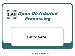 Open distributed processing