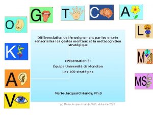 Diffrenciation de lenseignement par les entre sensorielles gestes