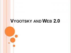 VYGOTSKY AND WEB 2 0 WHO WAS VYGOTSKY