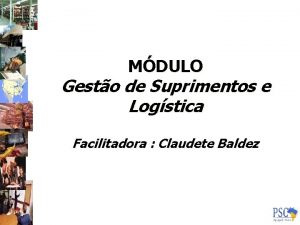 MDULO Gesto de Suprimentos e Logstica Facilitadora Claudete