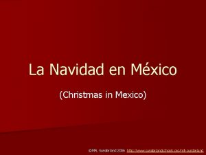 La Navidad en Mxico Christmas in Mexico MFL