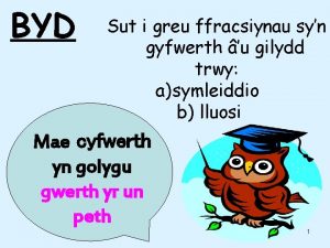 BYD Sut i greu ffracsiynau syn gyfwerth u