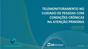 TELEMONITORAMENTO NO CUIDADO DE PESSOAS COM CONDIES CRNICAS