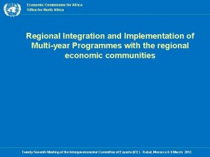 Economic Commission for Africa Office for North Africa