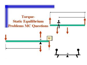 Torque Static Equilibrium Problems MC Questions o W