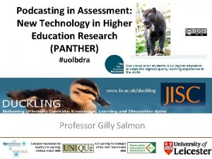 Podcasting in Assessment New Technology in Higher Education