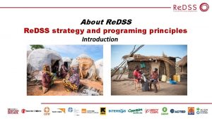 About Re DSS strategy and programing principles Introduction