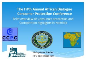 The Fifth Annual African Dialogue Consumer Protection Conference