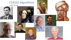 CS 4102 Algorithms Fall 2018 1 CS 4102