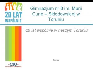 Gimnazjum nr 8 im Marii Curie Skodowskiej w