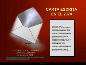 CARTA ESCRITA EN EL 2070 www www w