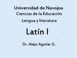 Universidad de Navojoa Ciencias de la Educacin Lengua