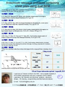 Anisotropic seepage problems containing sheet piles using dual