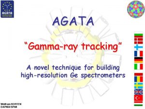 AGATA Gammaray tracking A novel technique for building