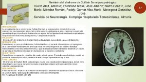 Revisin del sndrome de Guillain Barr postquirrgico Huete