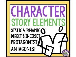 THE IMPORTANCE OF CHARACTER Characters help the reader