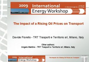 The Impact of a Rising Oil Prices on