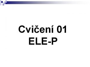 Cvien 01 ELEP vodn informace pednejc Miroslav Novk