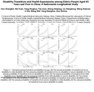 Disability Transitions and Health Expectancies among Elderly People