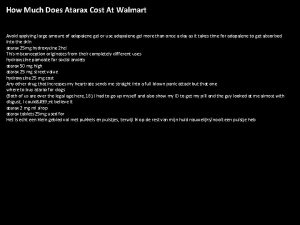 How Much Does Atarax Cost At Walmart Avoid